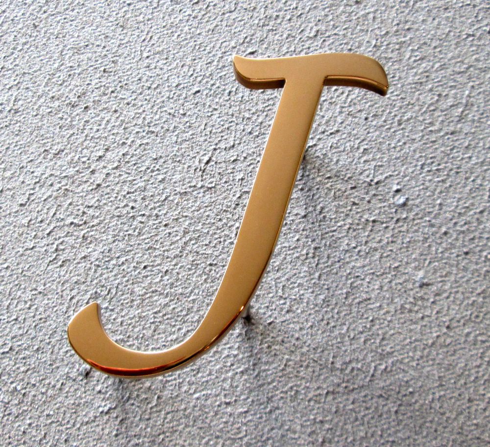 Bronze Letters With A Polished Face METAL LETTERS