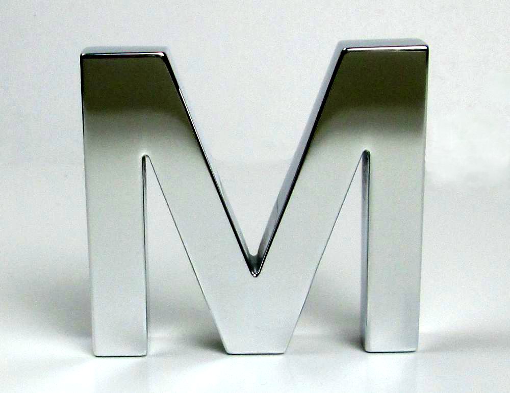 Polished Aluminium Letters