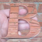 Polished Copper Letters