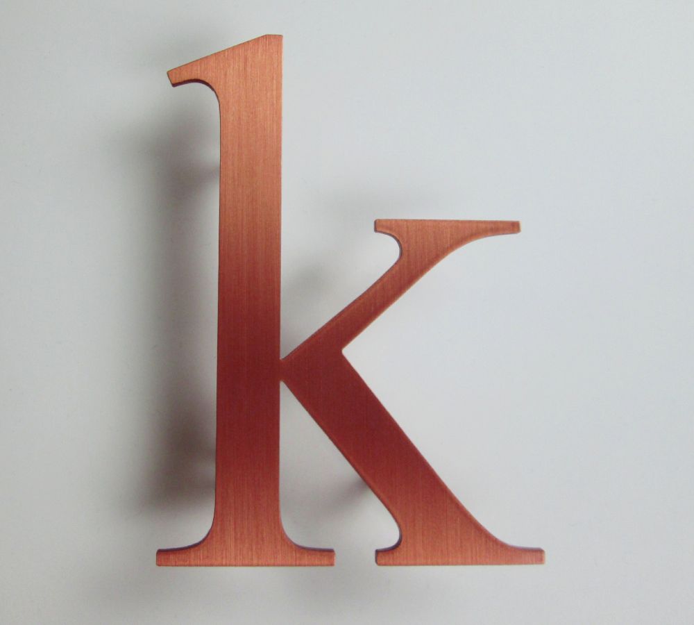 Brushed Copper Letters METAL LETTERS