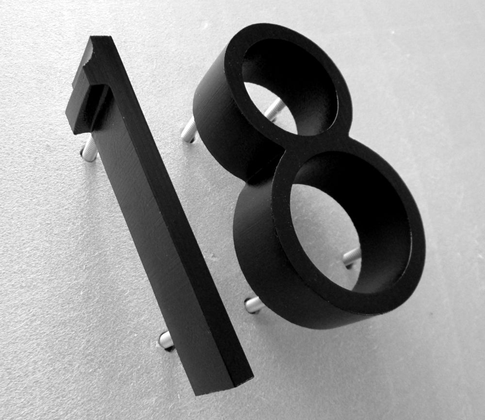 Cast Metal House Numbers METAL LETTERS