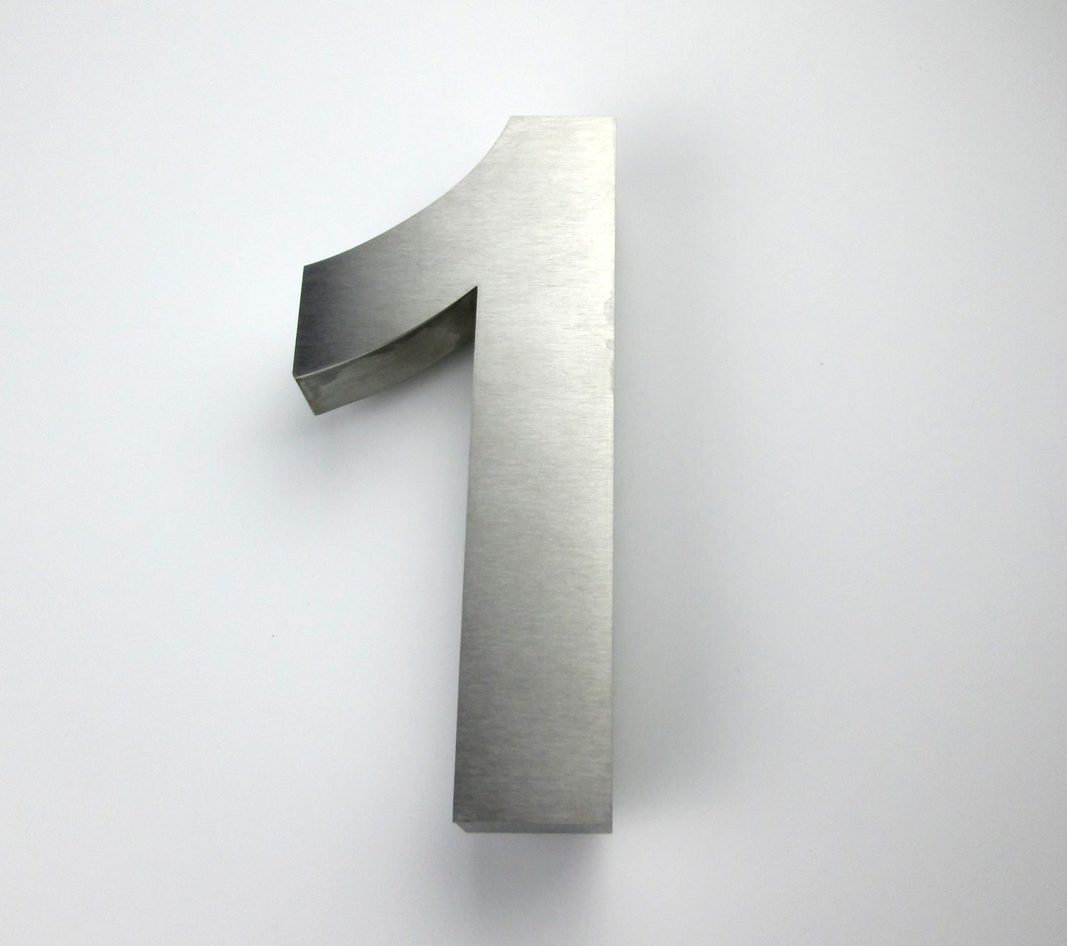 Stainless Steel House Numbers Built Up. METAL LETTERS