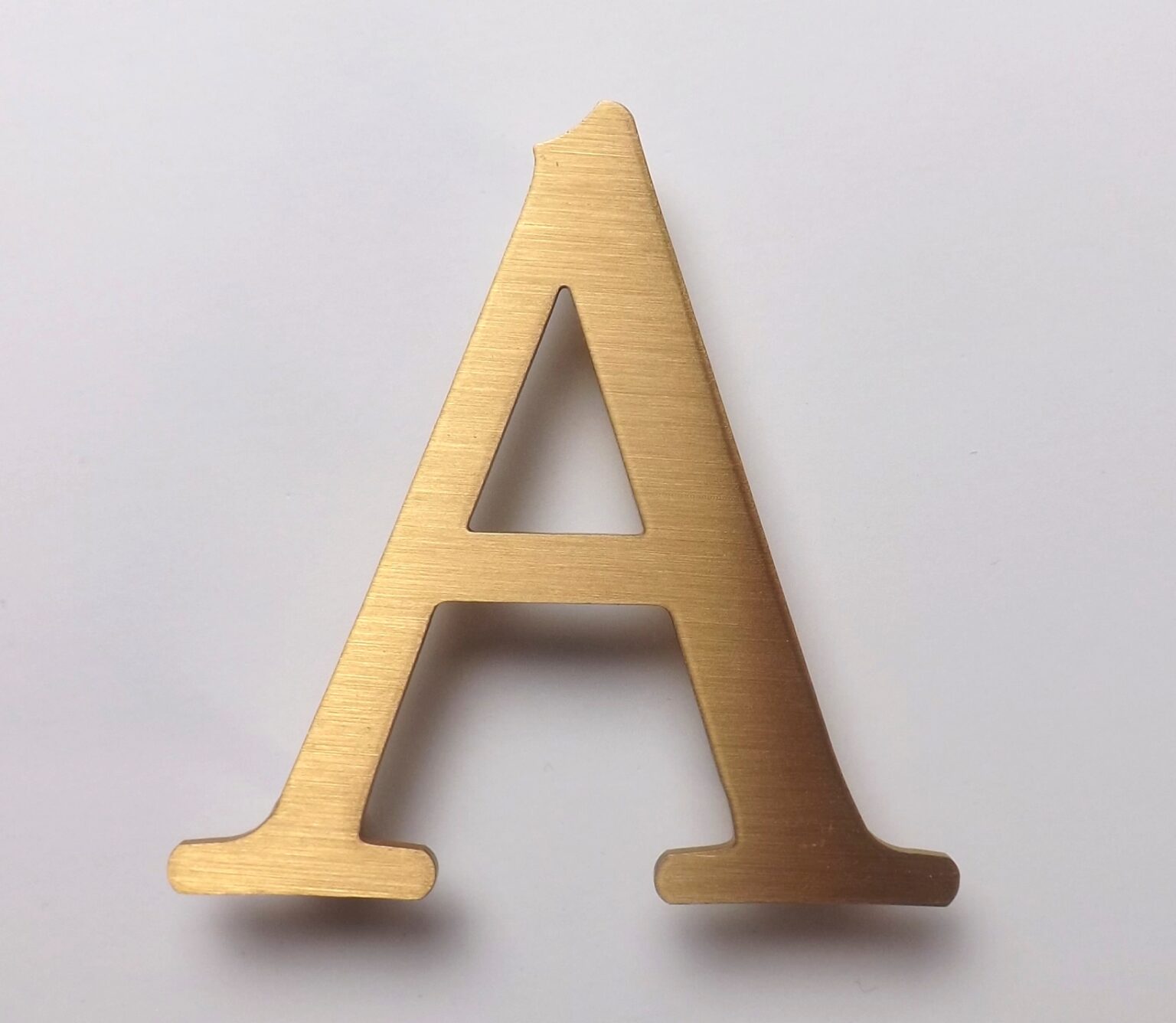 Bronze Letters With A Brushed Face | METAL LETTERS
