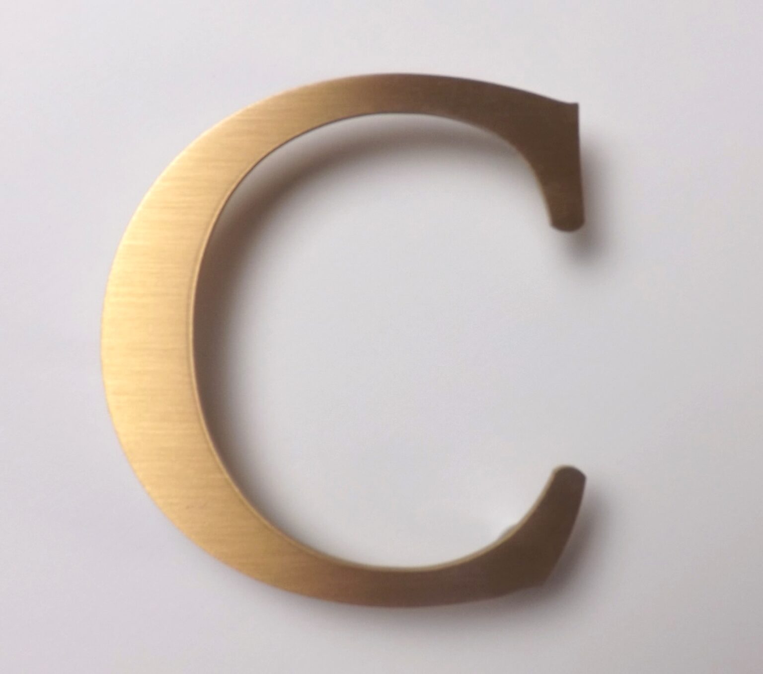 Bronze Letters With A Brushed Face | METAL LETTERS